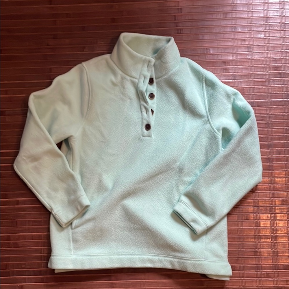 J. Crew Light Green Fleece Pullover